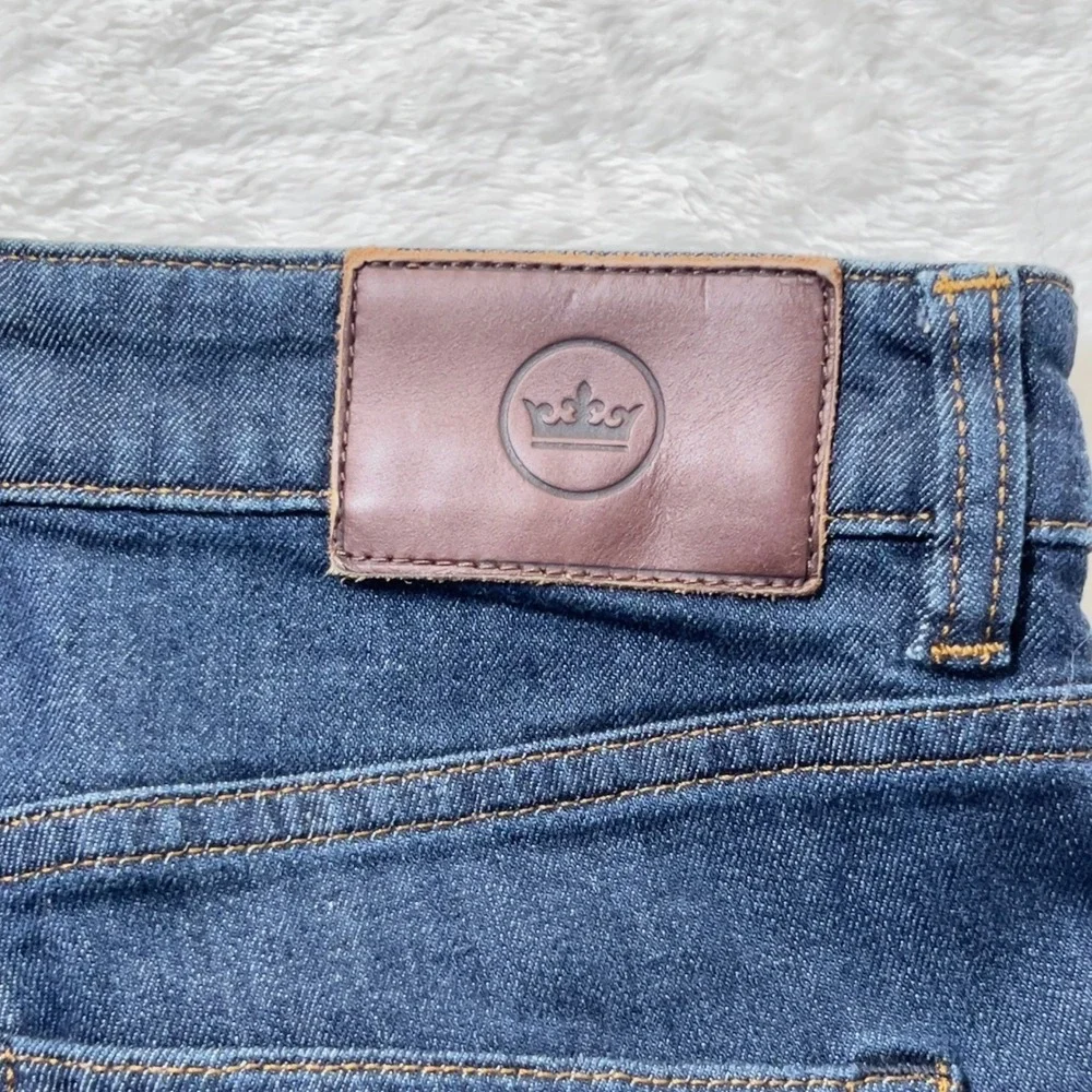 Peter Millar Crown Straight Leg Jeans Mens Sz 32x30 Blue Stretch Denim Dark Wash